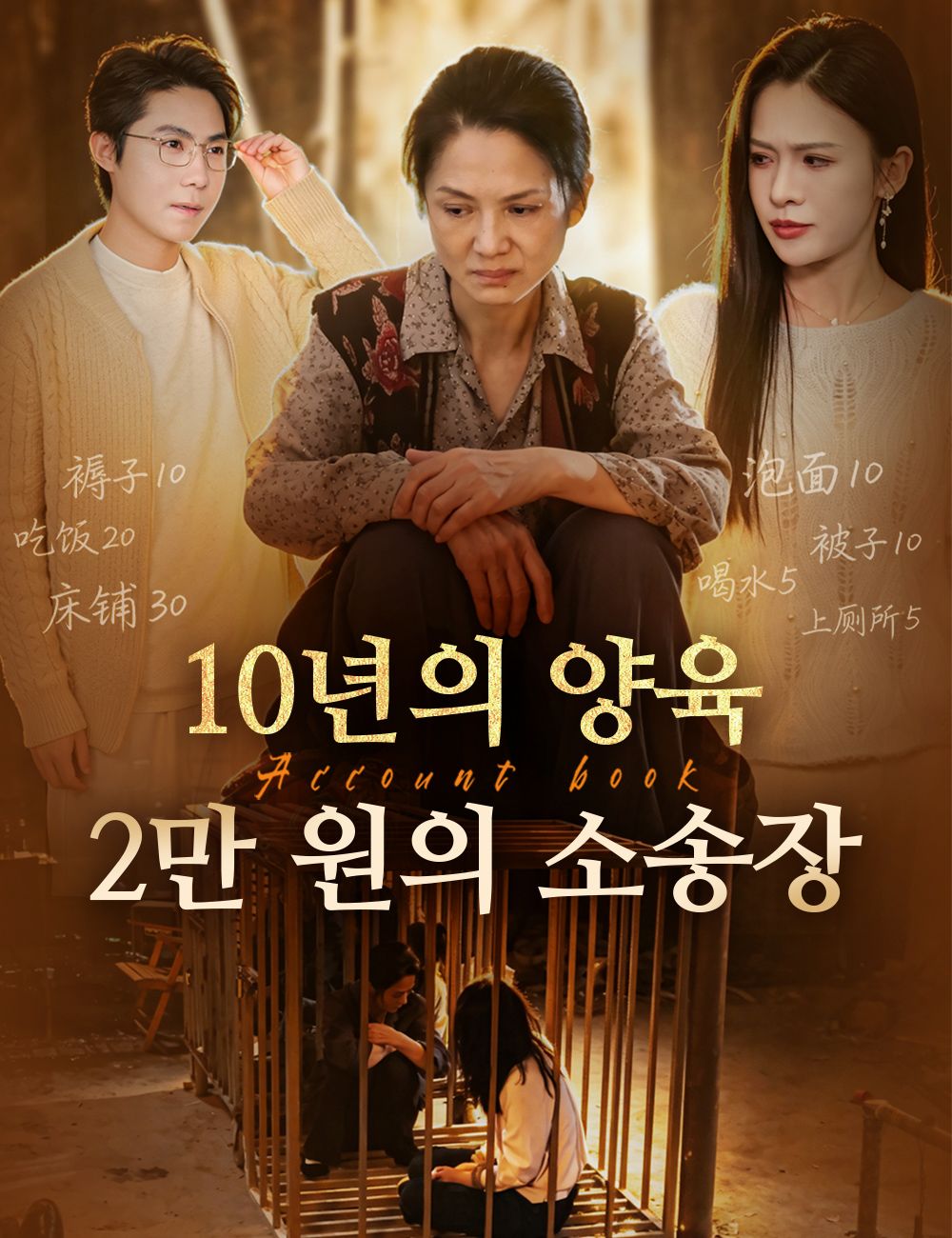 10년의 양육, 2만 원의 소송장