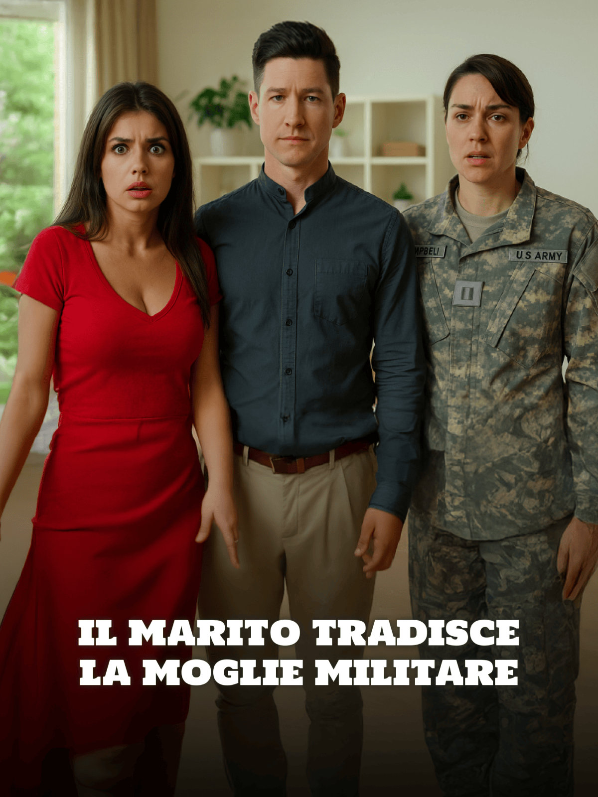 Il marito tradisce la moglie militare