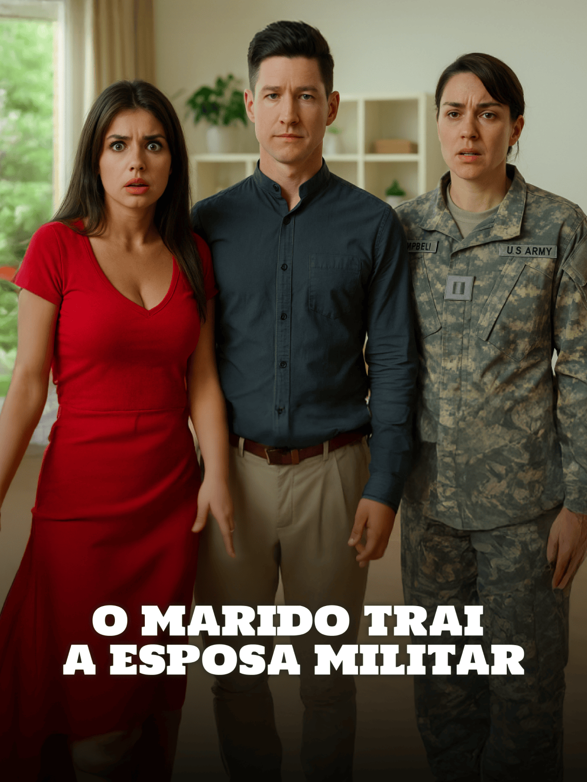O marido trai a esposa militar
